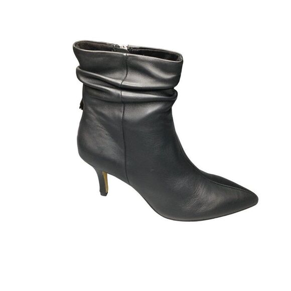 Bella Vita Danielle Black Leather Booties 50-6352 Boot 9.5WW NWT - Picture 2 of 5